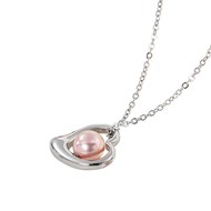 LCS01045.380 - Collier femme chaine et pendentif coeur avec perle rose Lee Cooper
