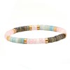 Bracelet Perles Heishi Amazonite Rose Pierre De Lune - vue V1