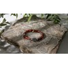 Bracelet Perles Heishi Pierres Naturelles Agate Rouge Jaspe Sésame Bouddha Acier - vue V5