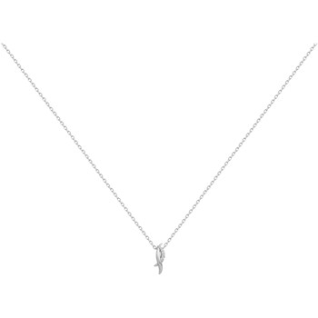 Collier mono-motif en Argent avec oxyde de zirconium blanc