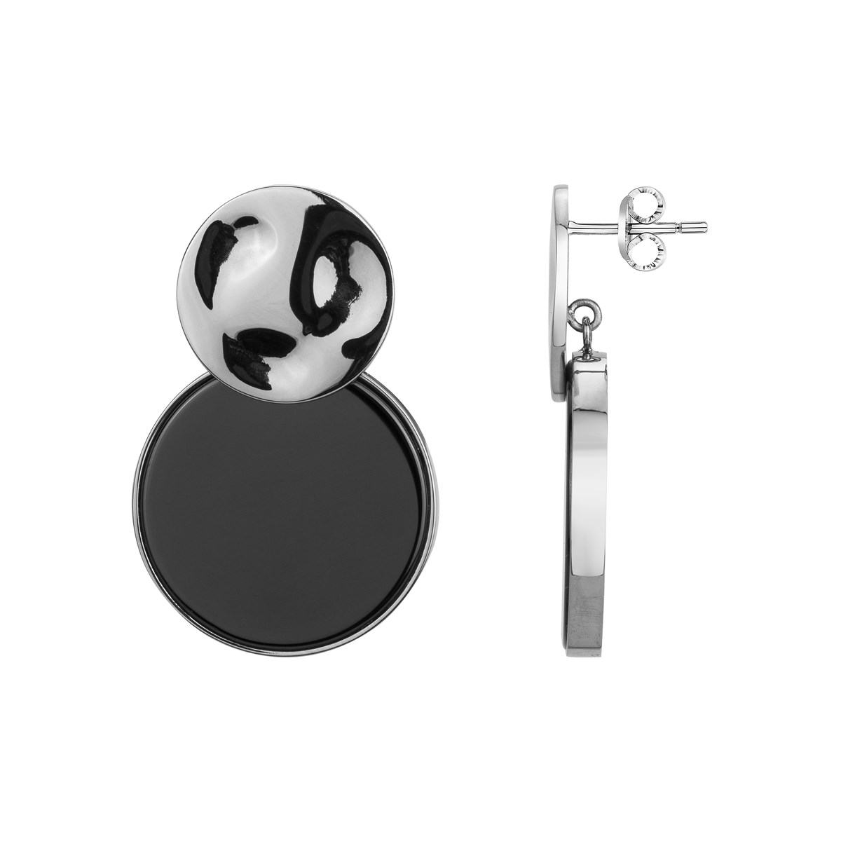 Boucles d'oreilles pendantes Athena en Acier 316L