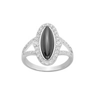 Bague Hazel en Argent avec oxyde de zirconium blanc