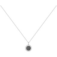 Collier mono-motif Stella en Argent avec oxyde de zirconium blanc