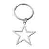 Porte-clés étoile argenté - vue V1