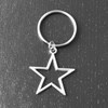 Porte-clés étoile argenté - vue V4