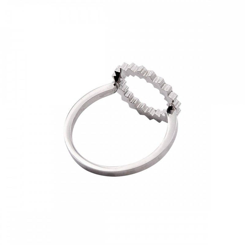 Splendide Bague Femme Acier Ornée Zirconium - vue 3