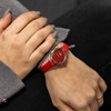 Montre Femme CHTIME bracelet Cuir Rouge - vue V2