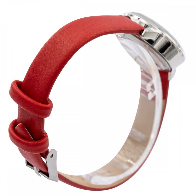 Montre Femme CHTIME bracelet Cuir Rouge - vue 3