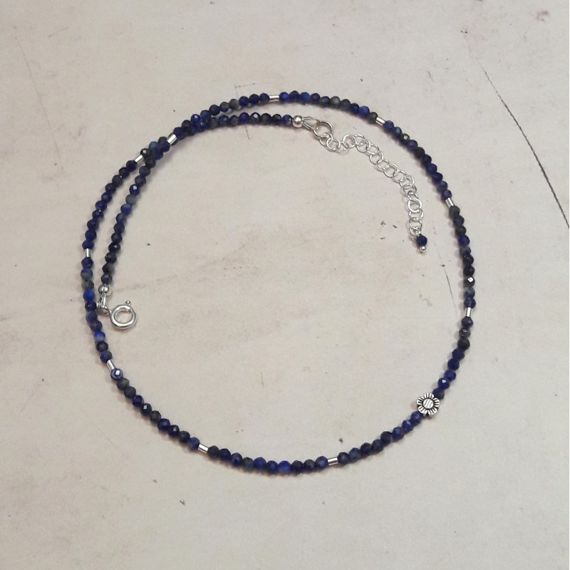 Collier Lapis Lazuli Abaeté Argent 925 - vue 2
