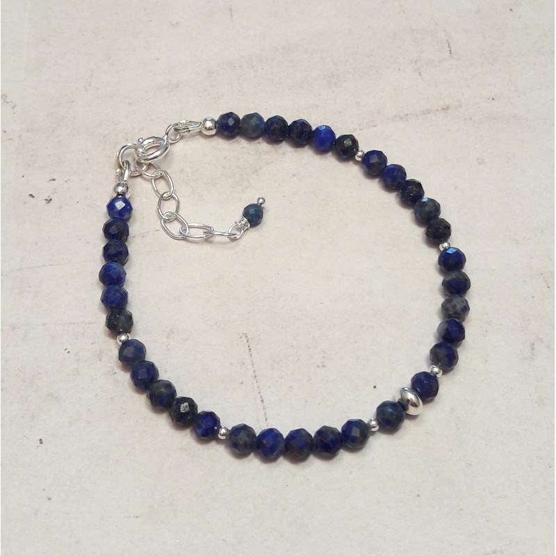 Bracelet Lapis-Lazuli Argent 925 - vue 2