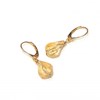 Boucles D'Oreilles Itá Citrine Argent 925 Doré - vue V1