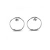 Boucles d'oreilles Olina - Argenté et Cristal - vue V4