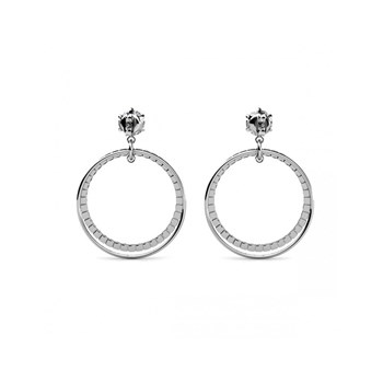 Ariel Oorbellen - Zilver en Kristal