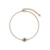 Bracelet Birth Stone  - Or Rosé et Vert clair - vue V1