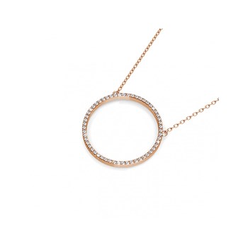 Collier Olina - Or Rosé et Cristal