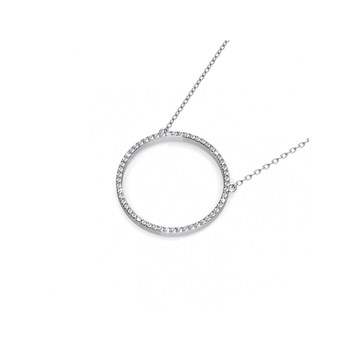 Collier Olina - Argenté et Cristal