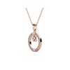 Pendentif Eliza - Or Rosé et Cristal - vue V2