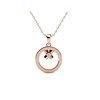 Pendentif Eliza - Or Rosé et Cristal - vue V4