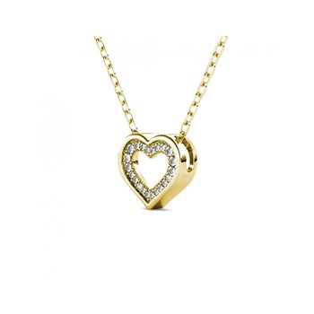 Collier Zeal - Doré et Cristal