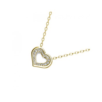 Collier Zeal - Doré et Cristal