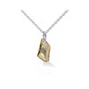 Pendentif Silver Night - Argenté et Ambre - vue V1