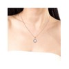 Pendentif Circlet Pearl  - Argenté et Cristal - vue V3