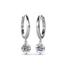 Boucles d'oreilles Grace - Argenté et Cristal - vue V2