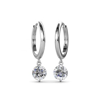 Boucles d'oreilles Grace - Zilver en Kristal