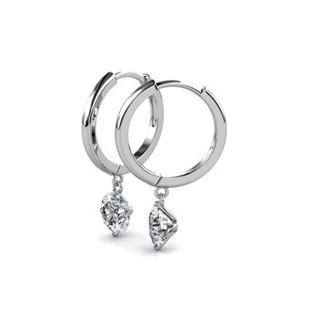 Boucles d'oreilles Grace - Zilver en Kristal