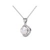 Pendentifs Chloe Pearl - Argenté et Cristal - vue V2