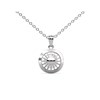 Pendentifs Chloe Pearl - Argenté et Cristal - vue V4