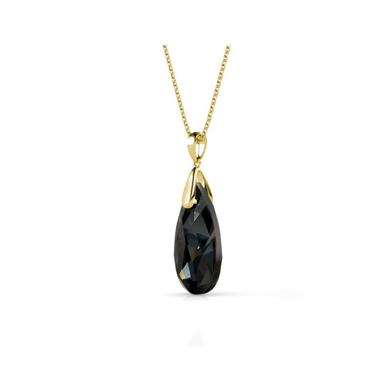 Pendentifs Raindrop - Doré et Noir - vue 2