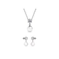 Parure et Coffret Pauline - Argenté et Cristal