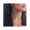 Parure et Coffret Pauline - Argenté et Cristal - vue V2