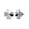 Parure et Coffret Clover Petal - Argenté et Cristal - vue V3