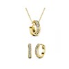 Parure et Coffret Circle Hoop - Doré et Cristal - vue V1
