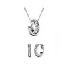 Parure et Coffret Circle Hoop - Argenté et Cristal - vue V1