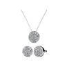 Parure Round - Argent et Cristal - vue V1