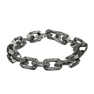 Bracelet Homme Argent Structure Tribal Maille Chaine