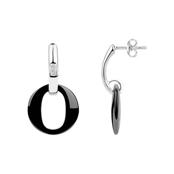 Zilveren hanger oorbellen