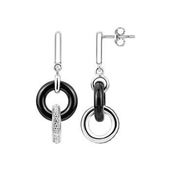 Zilveren hanger oorbellen