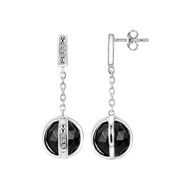 Boucles d'oreilles pendantes en Argent