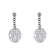 Boucles d'oreilles pendantes en Acier