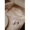 boucles d'oreilles pendantes feuilles plaqué argent - ZÉPHYR - vue V2