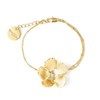 bracelet fleur doré à l'or fin - ORPHÉE - vue V1