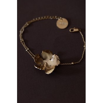 bracelet fleur doré à l'or fin - ORPHÉE