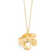 collier fleur doré à l'or fin - ORPHÉE