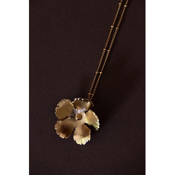 collier fleur doré à l'or fin - ORPHÉE