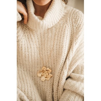 sautoir fleurs doré à l'or fin - ORPHÉE