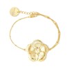 bracelet fleur doré à l'or fin - HÉLIOS - vue V1